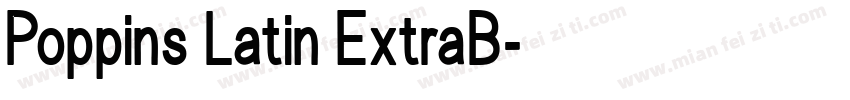 Poppins Latin ExtraB字体转换
